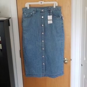 Midi Gap Denim Skirt 12 Tall